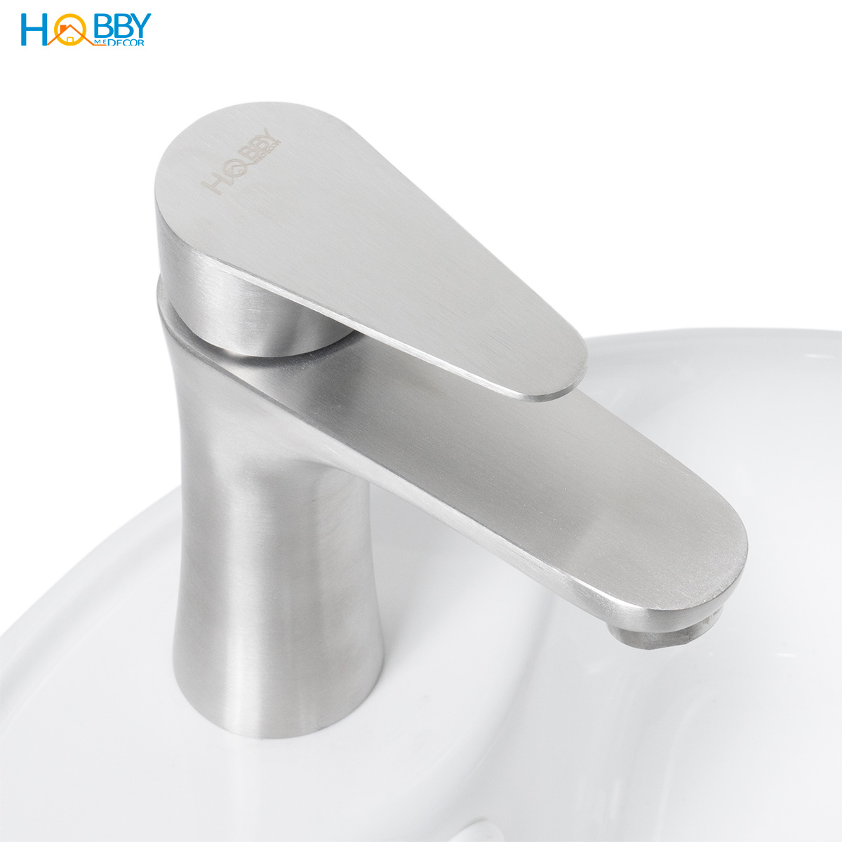 Vòi xả chậu rửa mặt lavabo cấp lạnh inox 304 Hobby home decor LBL2