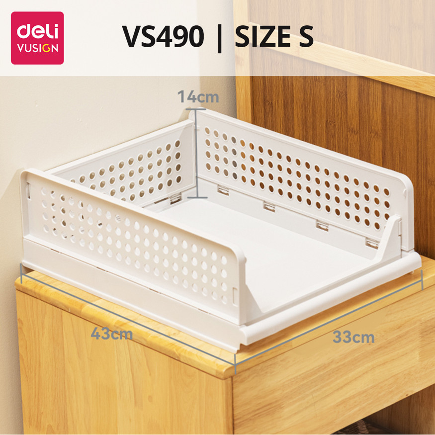 Kệ Ngăn Kéo Nhựa Phân Chia Tủ Quần Áo DELI Khay Ngăn Kéo Đa Năng Đựng Quần Áo Vật Dụng