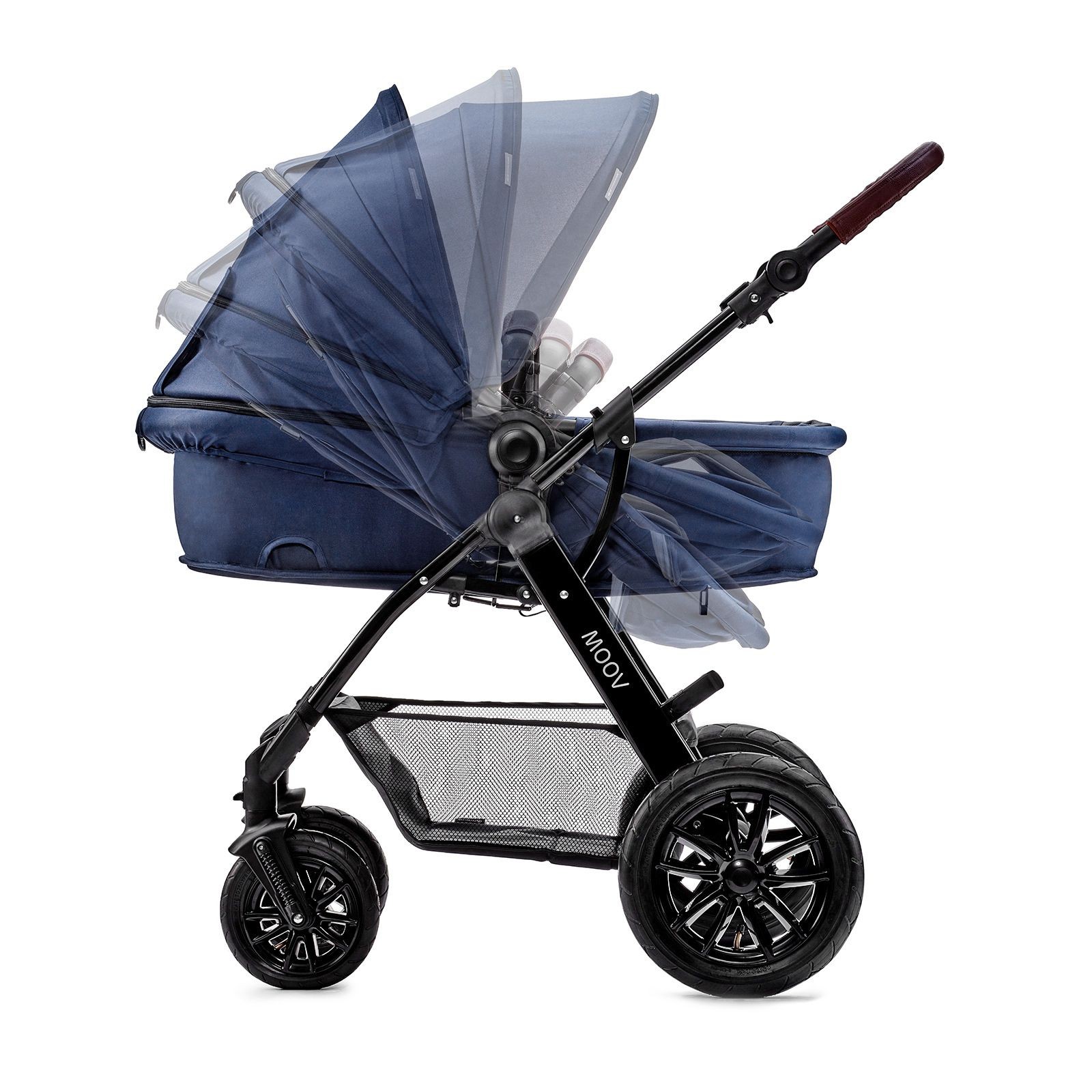 Bộ xe đẩy Kinderkraft MOOV3in1 cho bé từ 0 tháng tuổi đến 22kg - Gồm xe đẩy, xe nôi và ghế ngồi ô tô - Hàng chính hãng