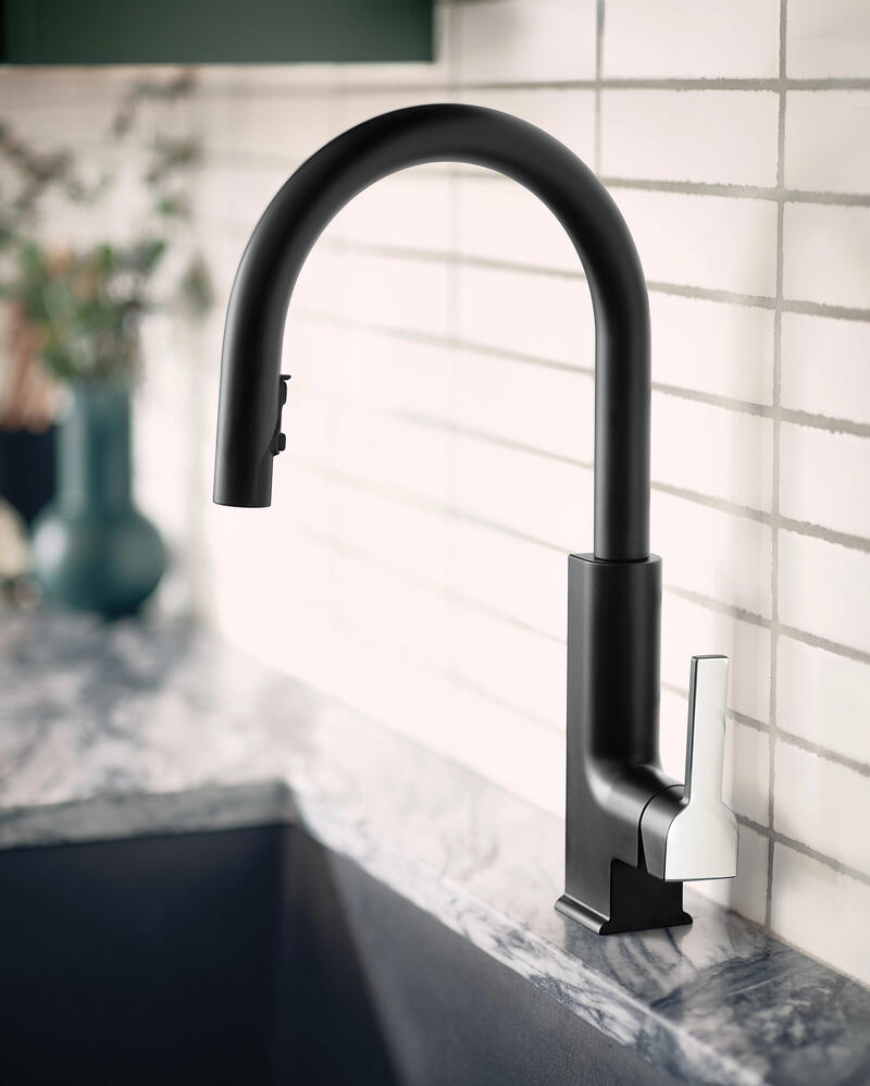 Vòi rửa chén dây rút MOEN S72308BL (HÀNG CHÍNH HÃNG)