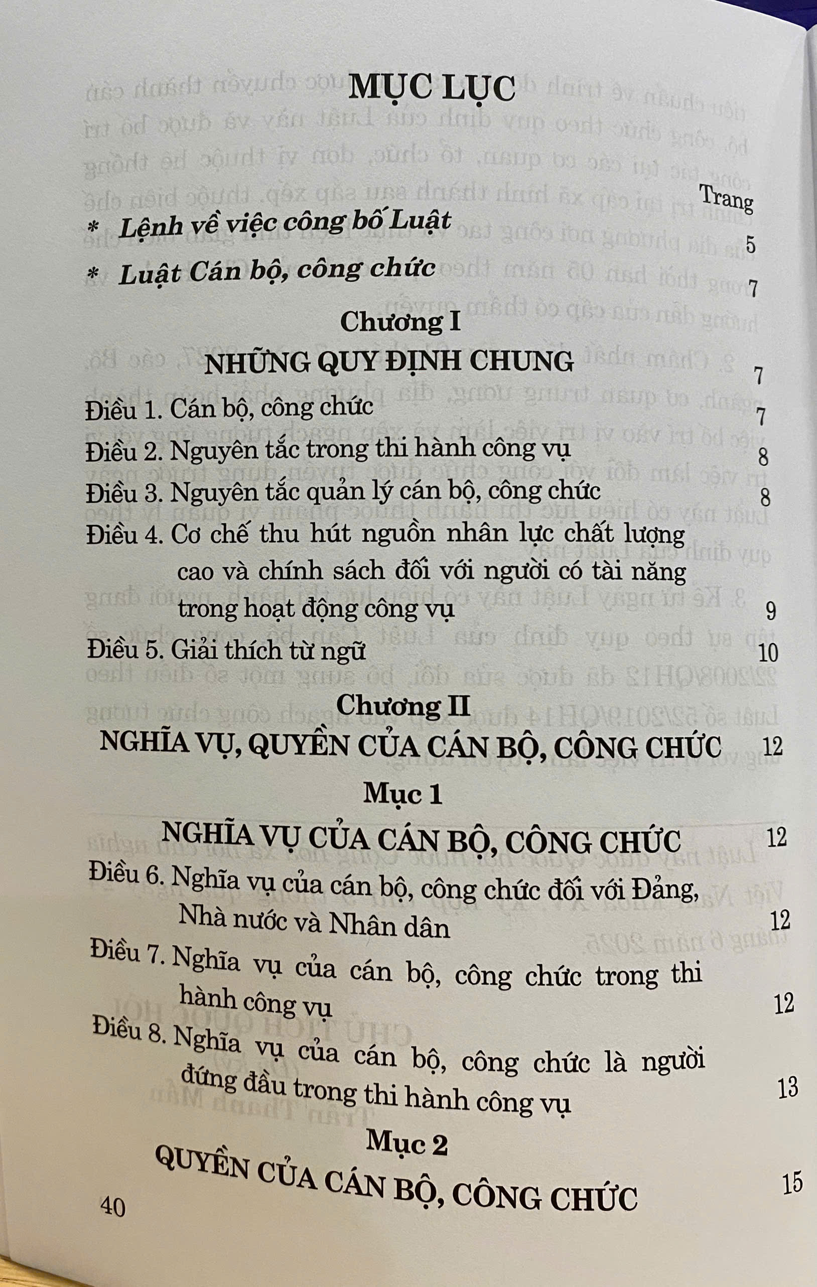 Luật Cán Bộ, Công Chức Năm 2025