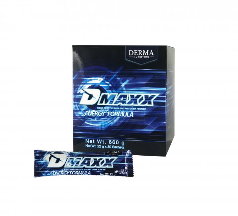 DMAXX thức uống bổ sung vitamin năng lượng có đường DAMODE 22 gói dùng thử màu xanh