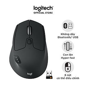 Chuột không dây bluetooth | USB Logitech M720 - Kết nối đa thiết bị, pin 2 năm, tương thích Mac | Windows - Hàng chính hãng