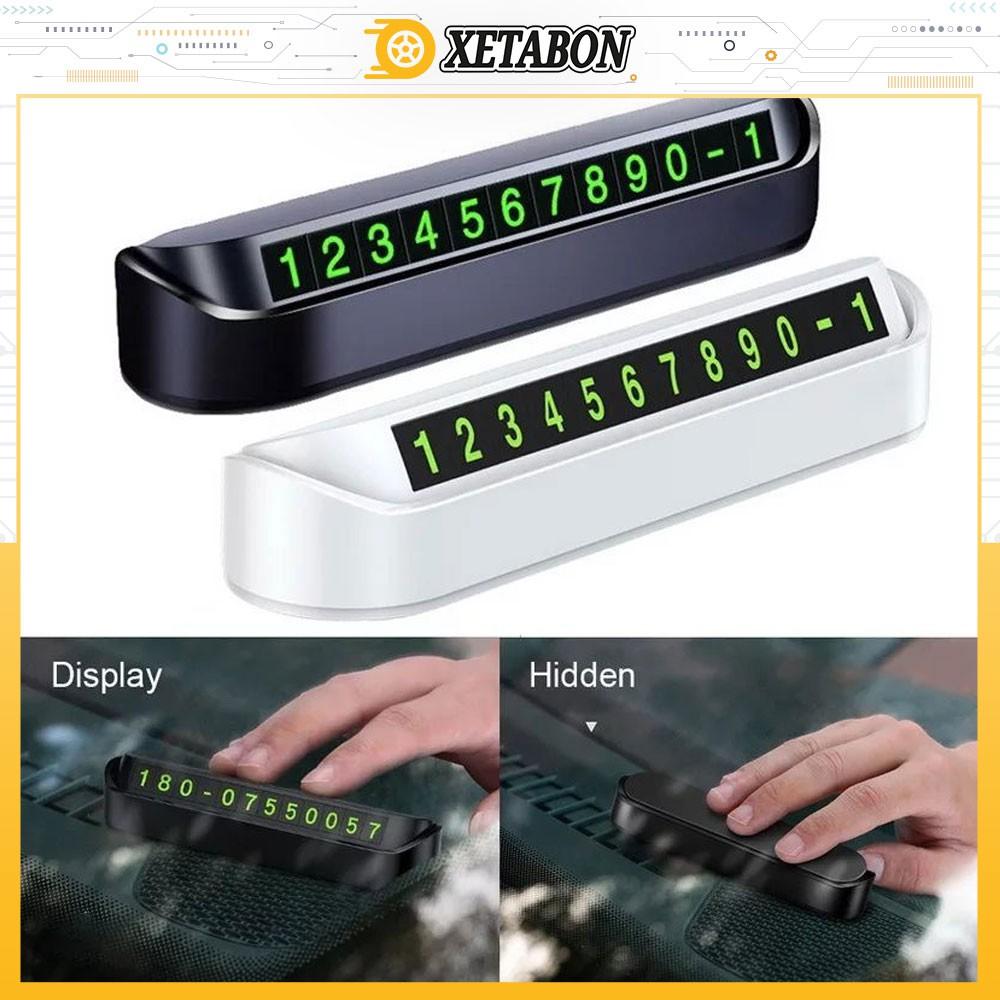 Bảng số điện thoại đặt táp lô khi đỗ xe - Hiển thị thông tin cho người lạ liên hệ khi có việc