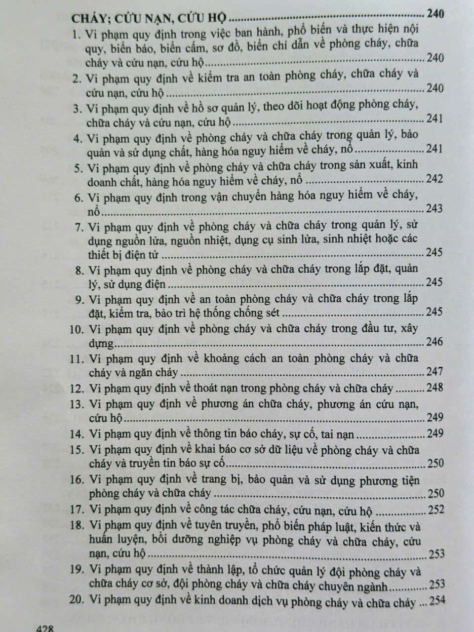 Sách Pháp Luật Về Phòng Cháy Và Chữa Cháy – Danh Mục Cơ Sở Thuộc Diện Quản Lý Về Phòng Cháy Và Chữa Cháy (V2519T)