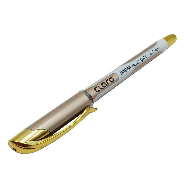 Bút Bi Claro Sigma Plus Gold 0.7 mm - Mực Xanh