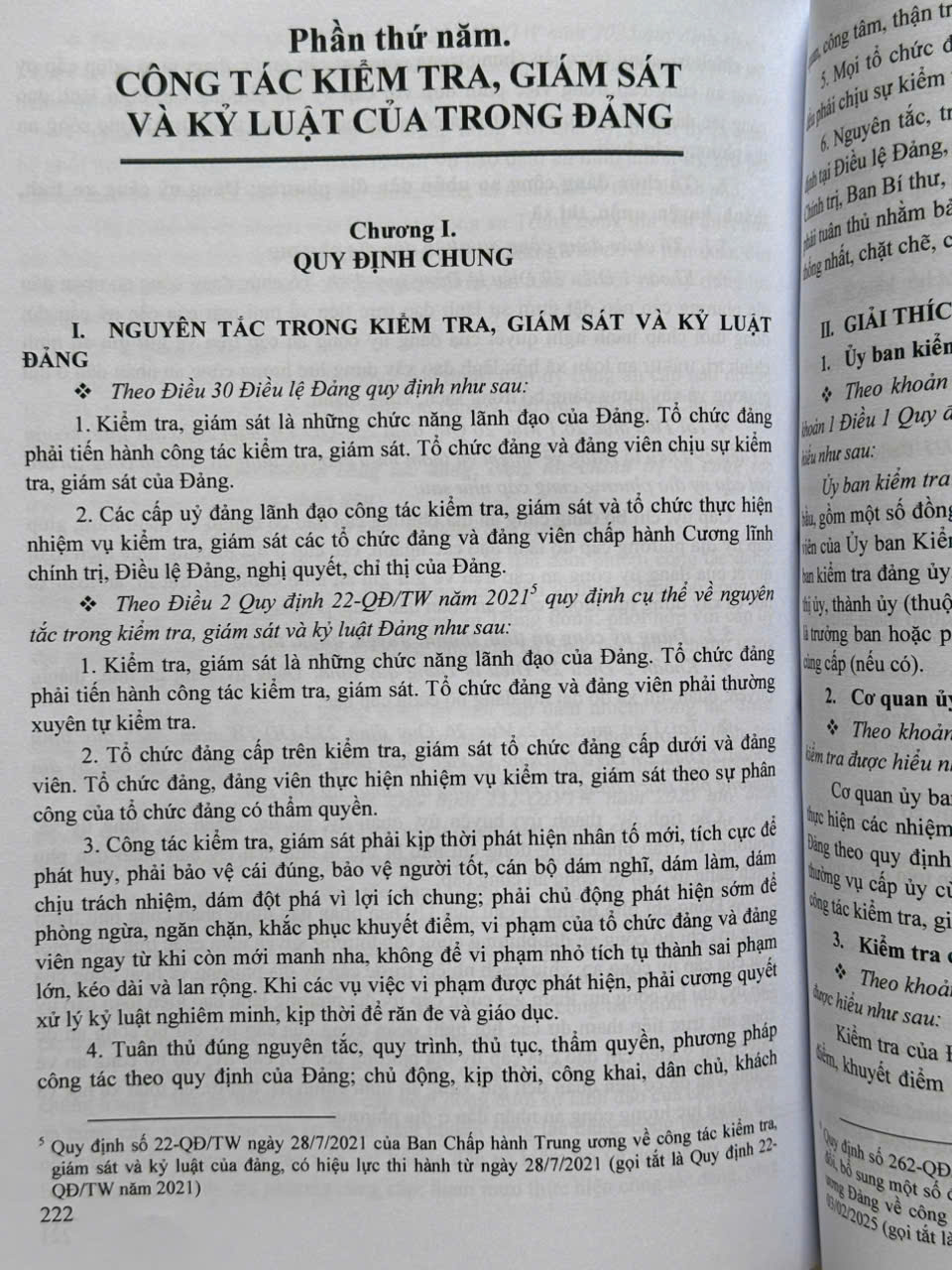 Sách Hướng dẫn thực hiện Công Tác Kiểm Tra, Giám Sát và Kỷ Luật Của Đảng đối với Các Tổ Chức Đảng và Đảng Viên (V2566T)
