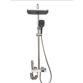 Sen cây nóng lạnh đồng mạ PVD cao cấp màu xám Juno sofa Teady SCCT-1994 3 chế độ 