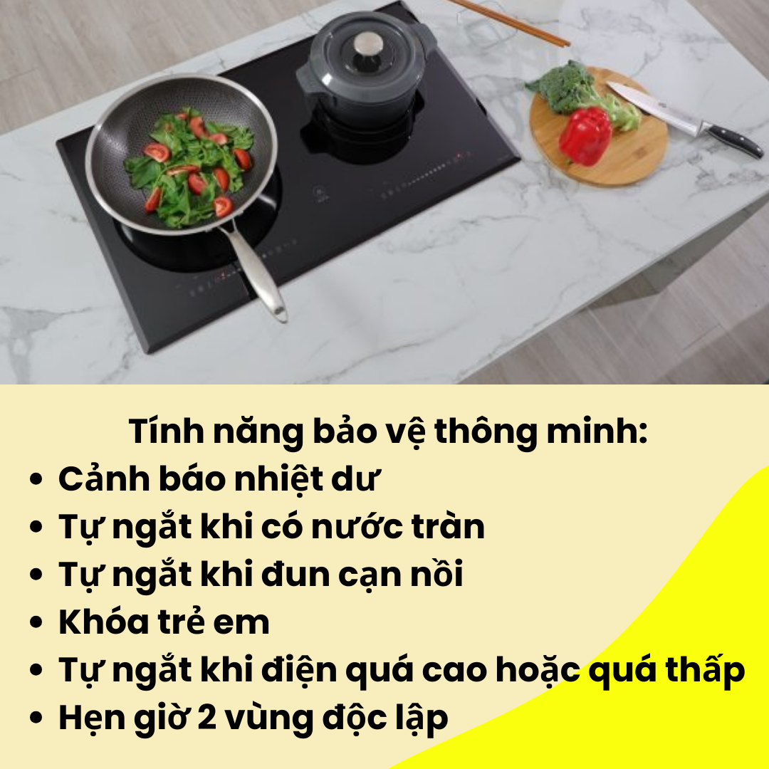 Bếp từ đôi MIFA VA08 - đun liu riu- Hàng chính hãng