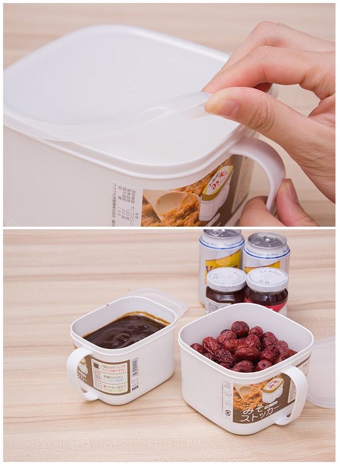 Hộp thực phẩm có tay cầm Nakaya, nắp đậy kín giúp cất giữ và bảo quản thực phẩm một cách an toàn & tiện lợi - nội địa Nhật Bản