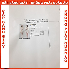 Rập giấy A0 hanbok cách điệu mã R190 (BẢN VẼ)