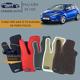 [FORD FOCUS] Thảm Trải Sàn, Lót Sàn Ô Tô Cao Su Eudora CloudFoam Thiết Kế Theo Xe Dành Cho Xe FORD FOCUS, Chống Nước, Không Mùi, Ngăn Bụi Bẩn, Dễ Vệ Sinh - Hàng Chính Hãng