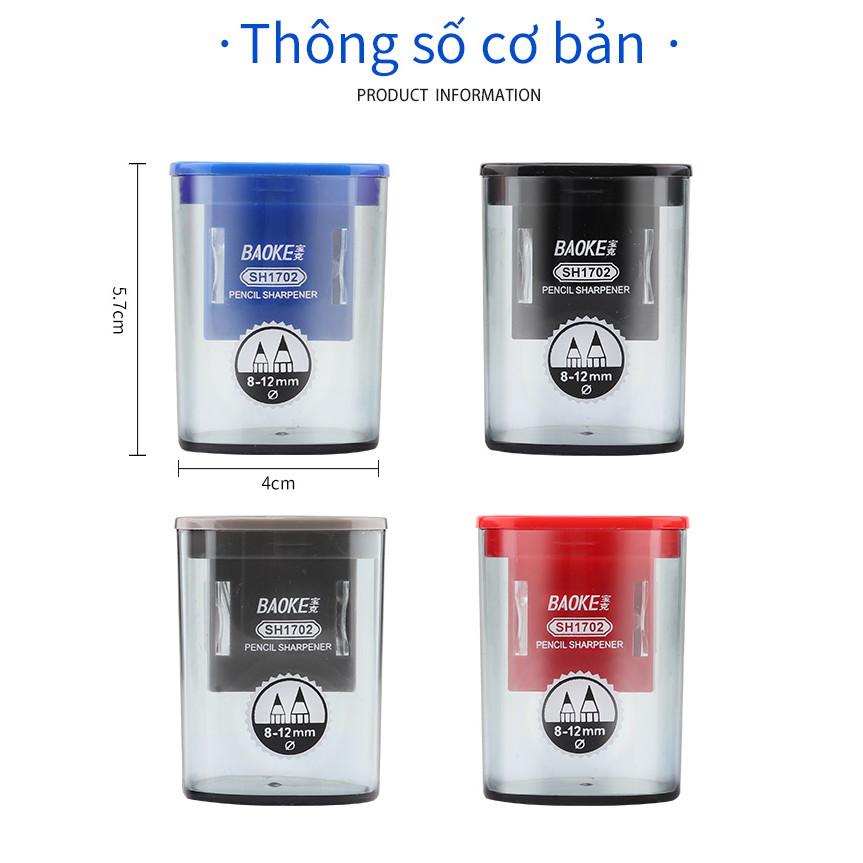 Combo 4 Cái Chuốt Gọt Bút Chì 2 Lỗ- BAOKE/SH1702