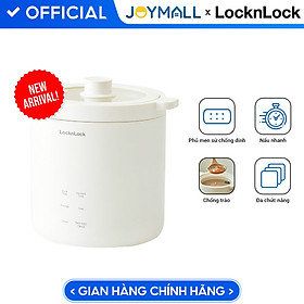 Nồi cơm điện mini 0.6L Bianco LocknLock EJR314IVY, Hàng chính hãng, Đa chức năng, Phủ men sứ, Nấu nhanh - JoyMall