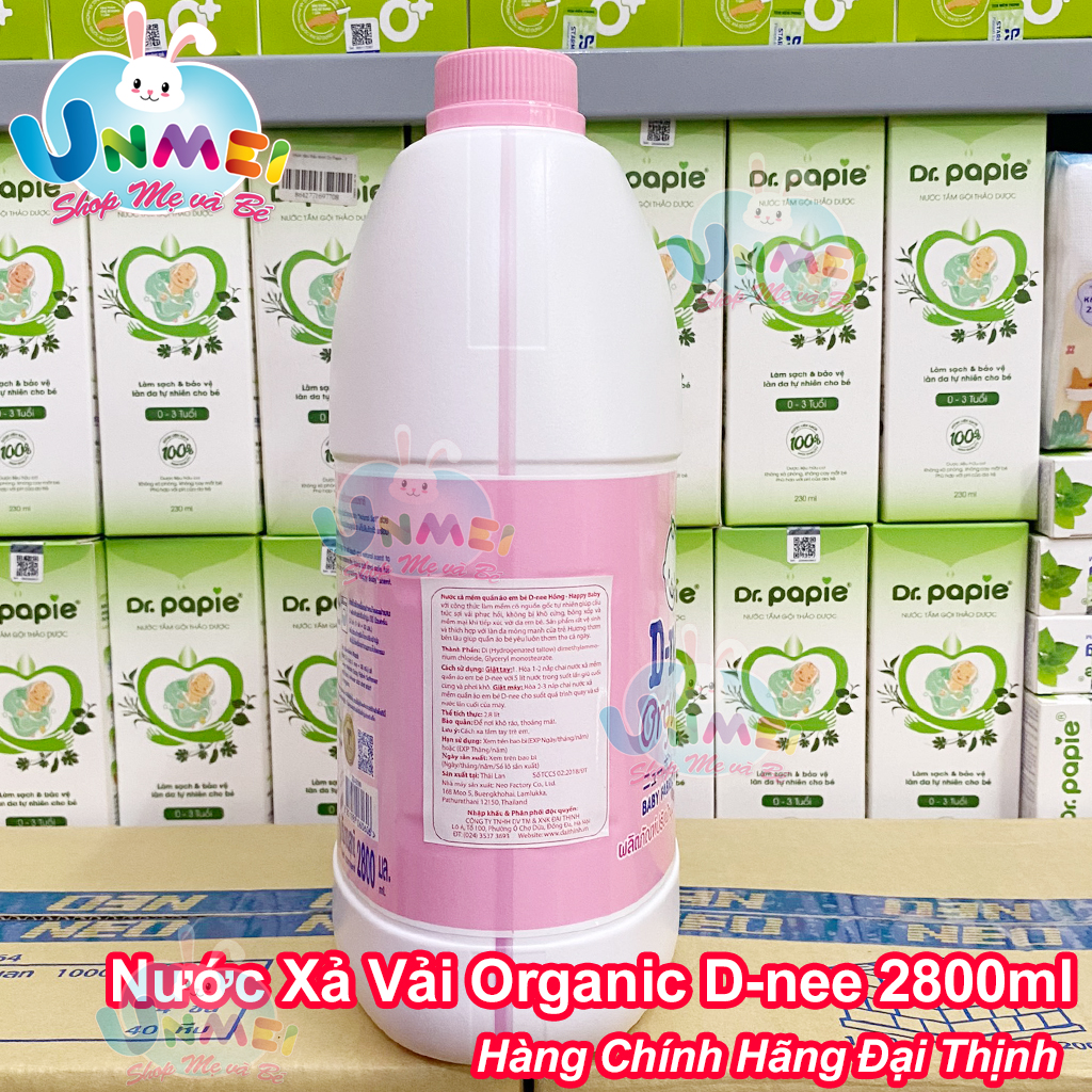 Nước Xả Quần Áo Cho Bé D-nee - Chai 3000ml (Hồng)