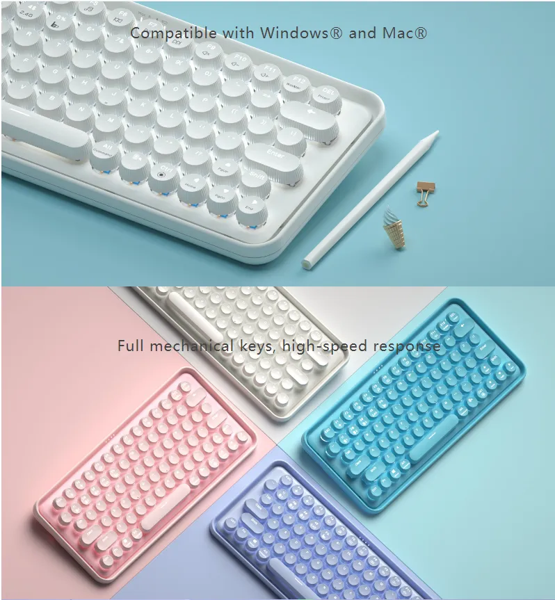 Bàn phím cơ không dây Rapoo Ralemo Pre 5 RA | Kết nối Bluetooth / Wireless 2.4ghz | Pin 4000mAh | Bảo hành 1 năm | Hàng Chính Hãng