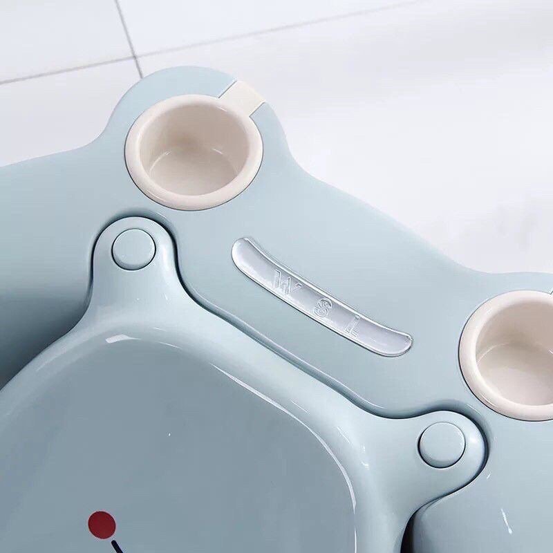 Chậu Tắm Cho Bé Đa Năng Dễ Dàng Sử Dụng Phù Hợp Cho Trẻ Nhỏ, Chậu Tắm Ếch Cao Cấp Cho Bé Có Van Thoát Nước Việt Nhật