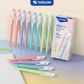 Bút gel B - Butter Gel PRO-079 Thiên Long GELB-018 - Premium Tip viết êm, trơn - Mực Xanh - Màu thân ngẫu nhiên