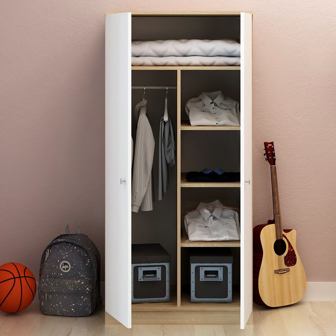 Tủ quần áo mini bằng gỗ công nghiệp cho bé SMLIFE Cicadu