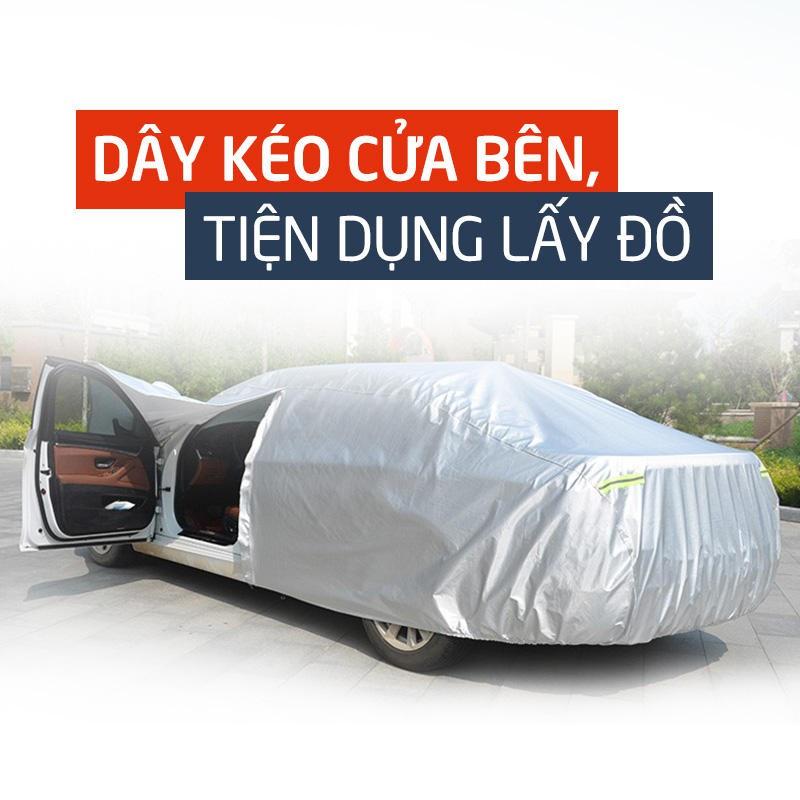 Bạt phủ xe ô tô 3 lớp thông minh, chất liệu vải dù oxford cao cấp, áo trùm bảo vệ xe 7 chỗ innova
