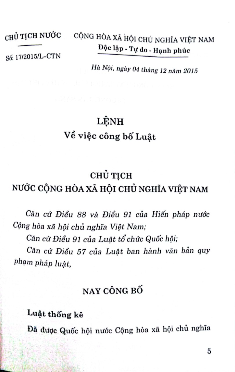 Luật Thống kê