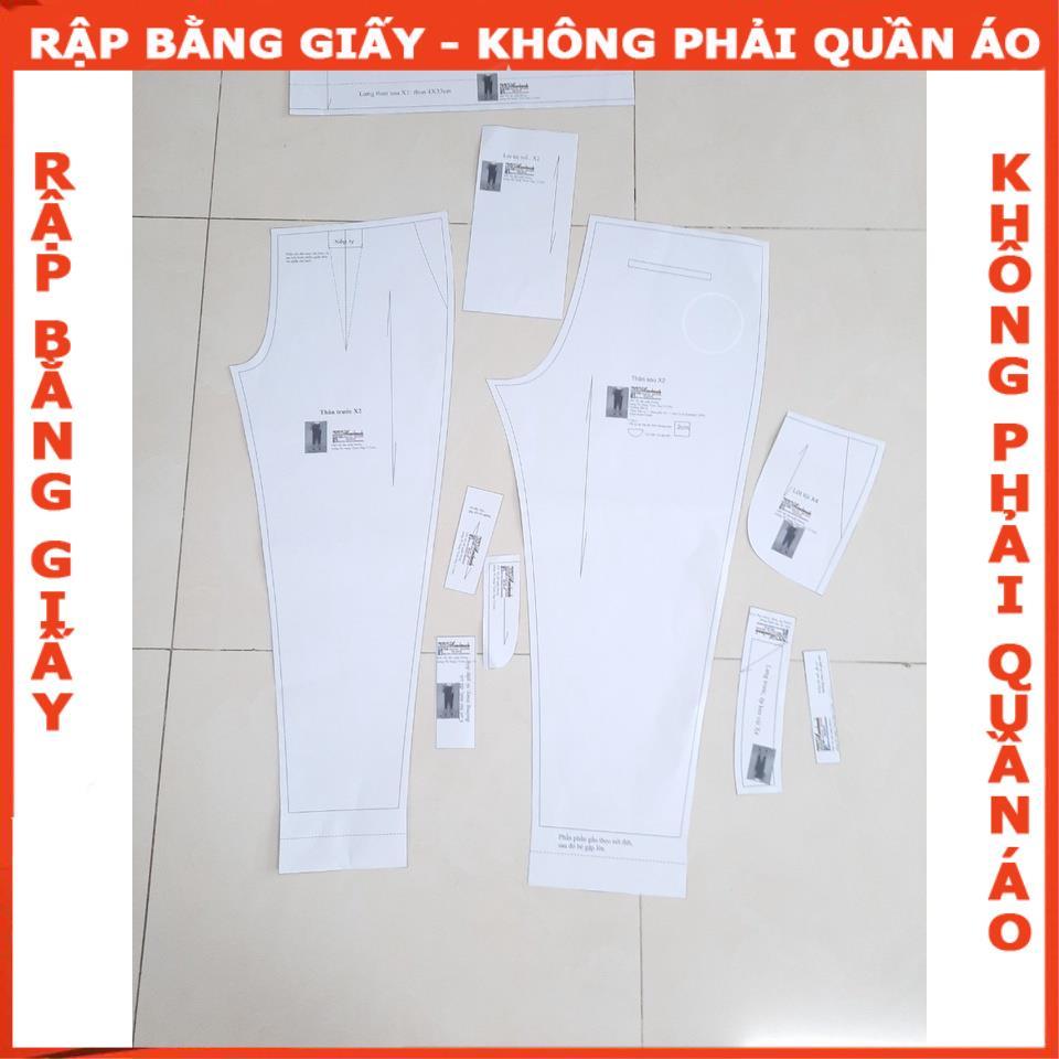 Rập giấy áo pelum tay phồng mã 1295 (BẢN VẼ)