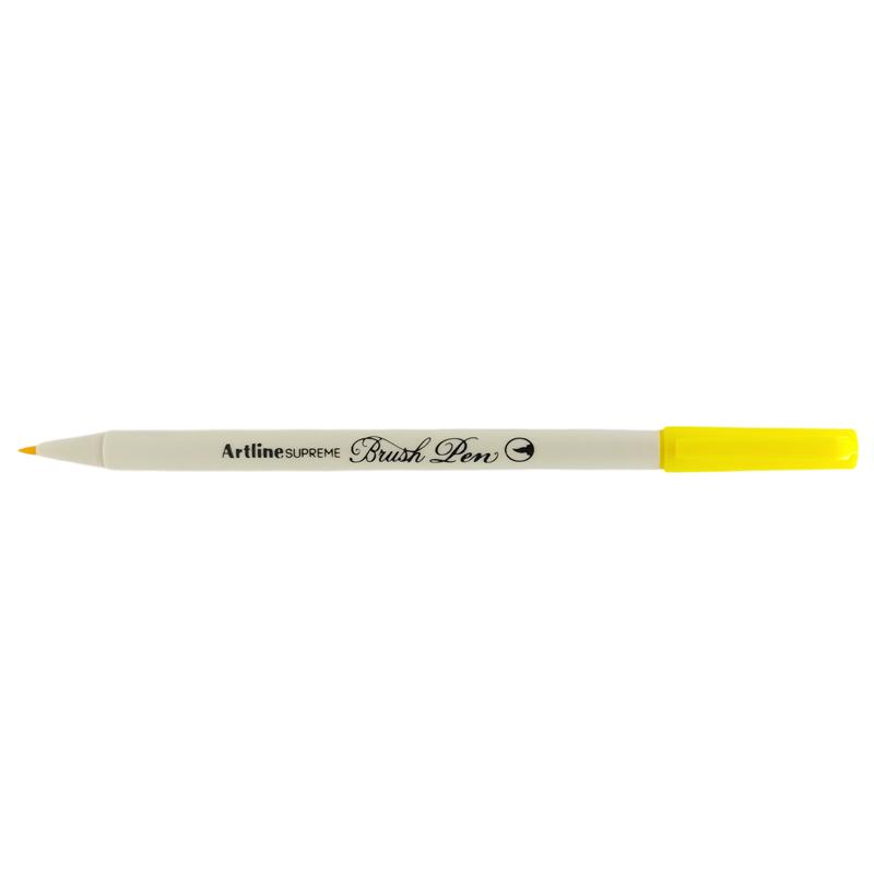 Bút Lông Đầu Cọ Artline Supreme Brush Pen EPFS-F - Màu Vàng
