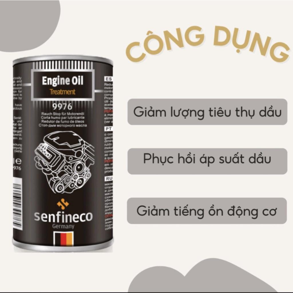 Phụ Gia Ổn Định Dầu động cơ Senfineco Engine Oil Treatment 9976 300ml cho động cơ xăng và dầu diesel