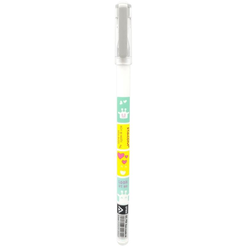 Bút Gel Xóa Được 0.5 mm - Stacom GP105E-A - Mực Đen