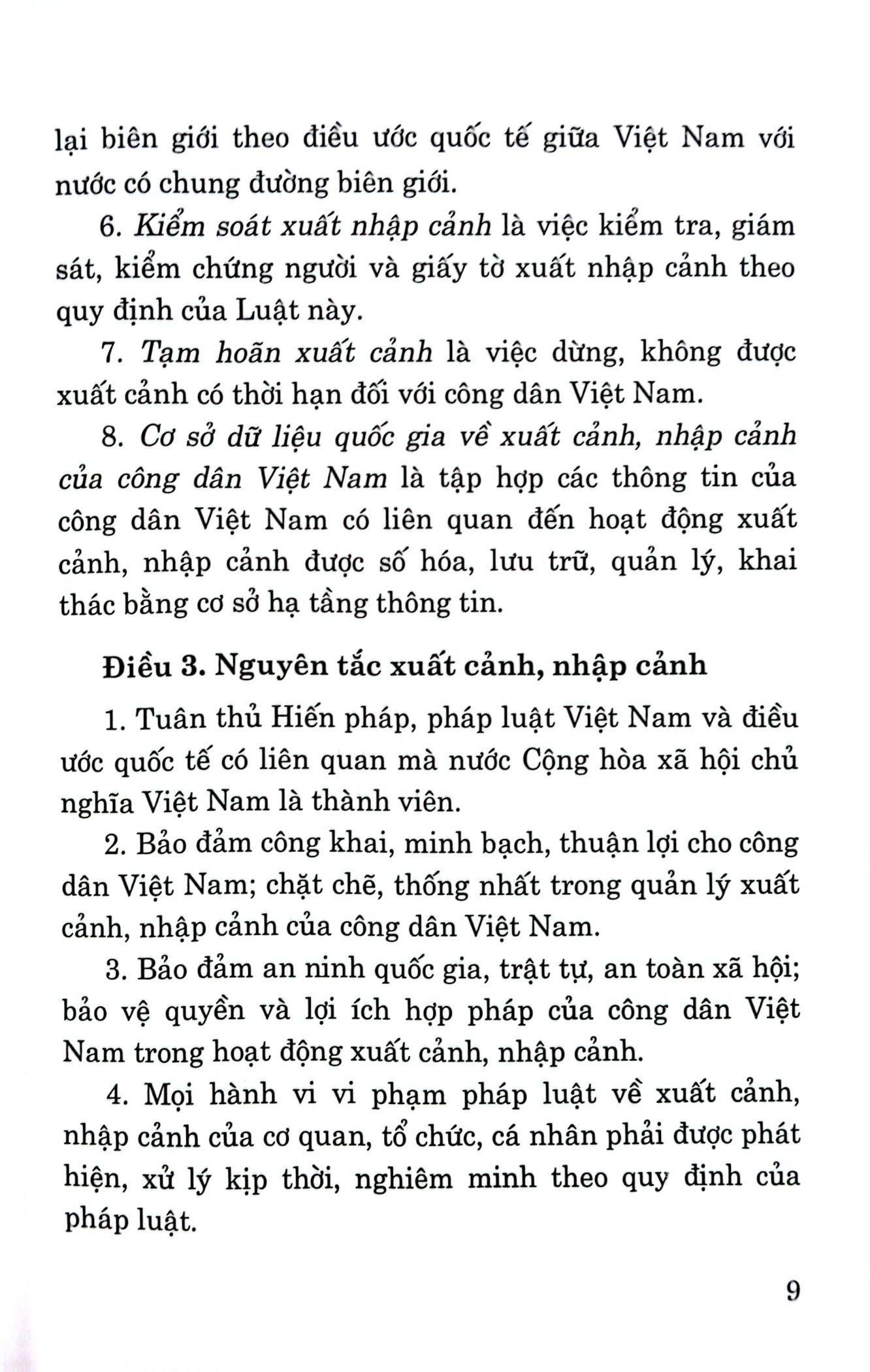 Luật Xuất Cảnh, Nhập Cảnh Của Công Dân Việt Nam (Hiện Hành) (Sửa Đổi, Bổ Sung Năm 2023)