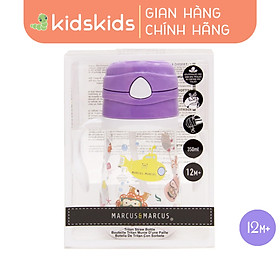 Bình uống nước có ống hút cho bé Tritan Marcus & Marcus, từ 12 tháng