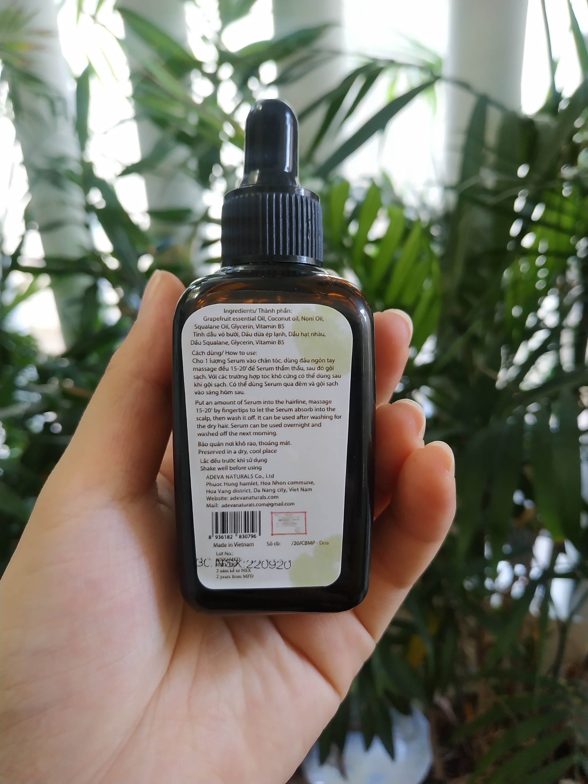 Serum dưỡng tóc Trái nhàu – Noni Hair Serum 50 ml - Phục hồi tóc hư tổn; Kích thích mọc tóc, giảm tóc gãy rụng; Giảm gàu, ngứa