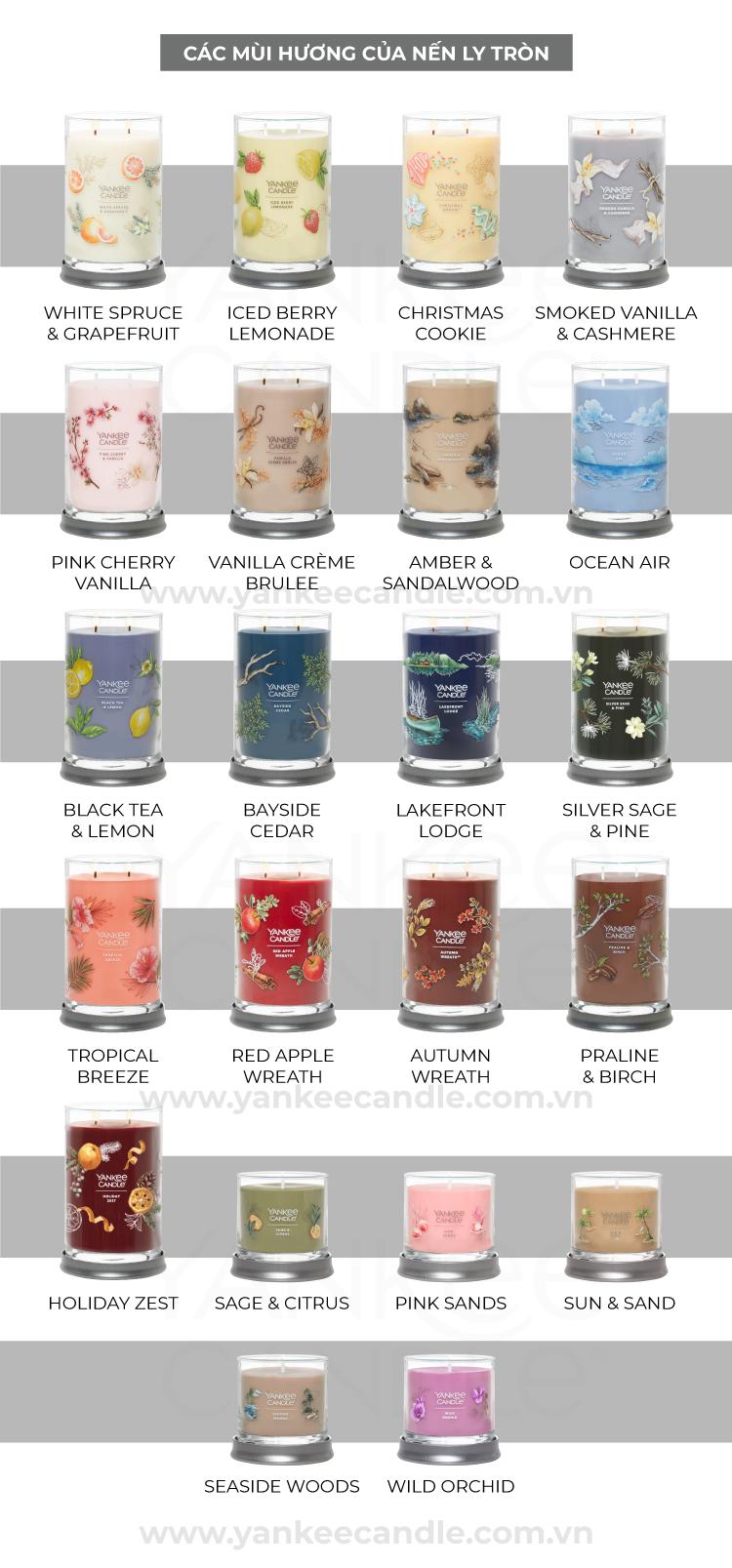 Nến ly tròn sáp đậu nành Yankee Candle size L (567g) - Smoked Vanilla & Cashmere
