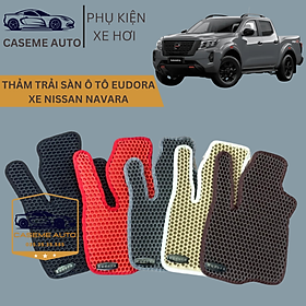 [NISSAN NAVARA] Thảm Trải Sàn, Lót Sàn Ô Tô Cao Su Eudora CloudFoam Thiết Kế Theo Xe Dành Cho Xe NISSAN NAVARA, Chống Nước, Không Mùi, Ngăn Bụi Bẩn, Dễ Vệ Sinh - Hàng Chính Hãng