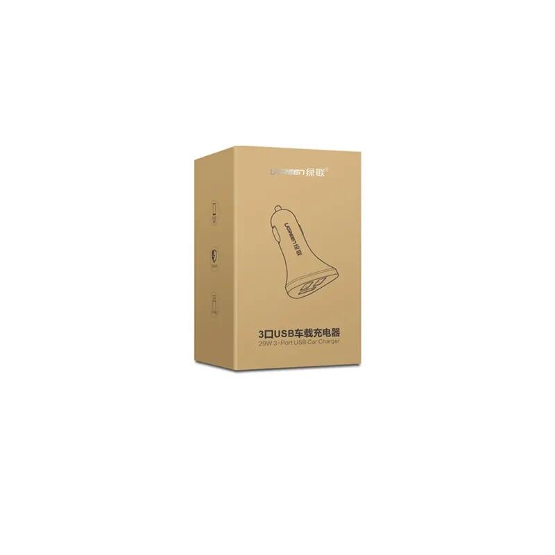 Ugreen UG40285CD124TK 29W màu Trắng Bộ sạc ô tô 3 cổng USB - HÀNG CHÍNH HÃNG