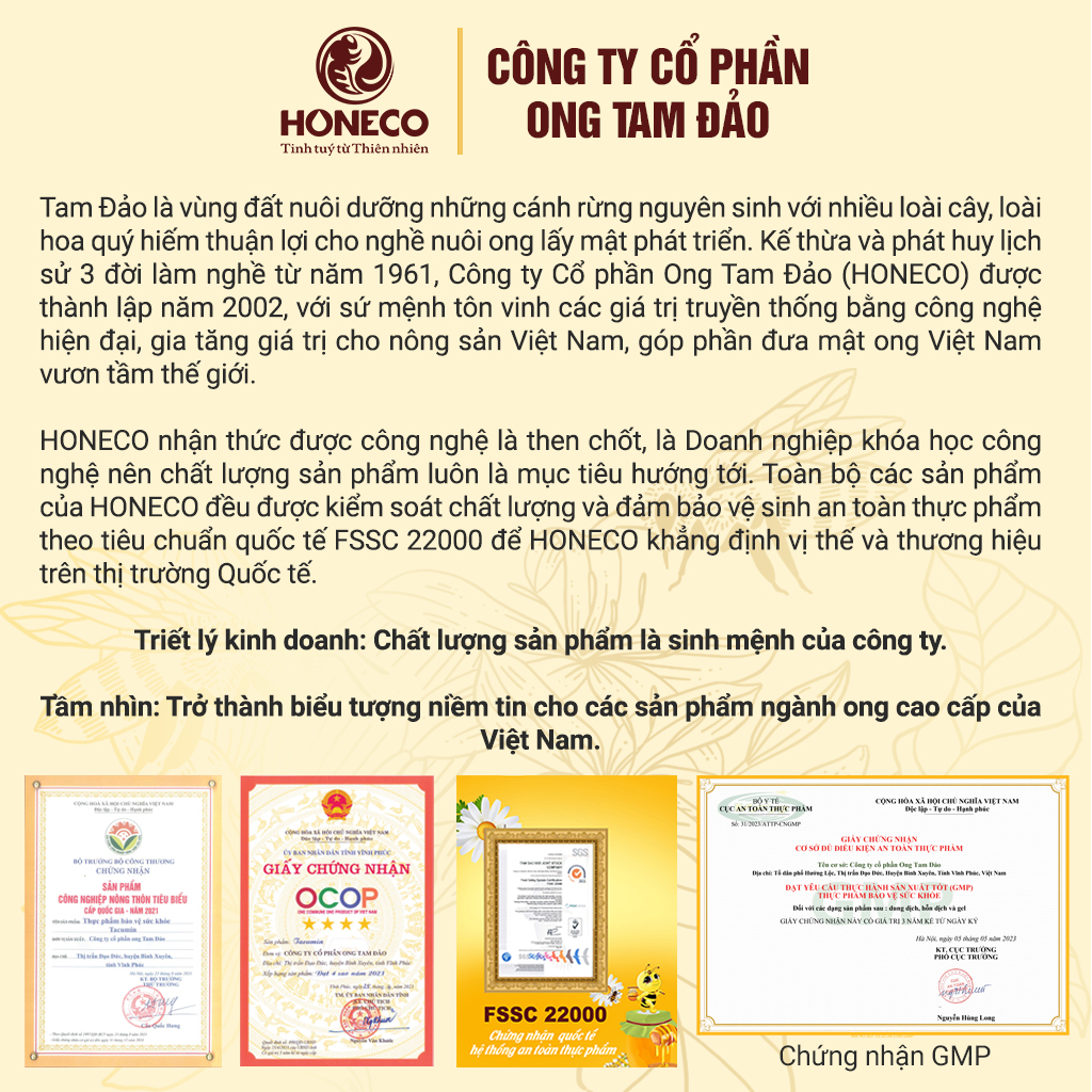 Mật ong sữa chúa Honeco 860g - Mật ong rừng kết hợp sữa ong chúa tươi