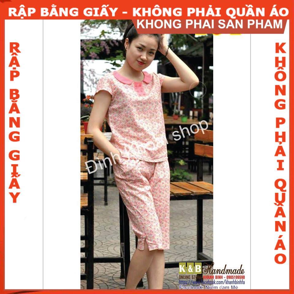 Rập bộ cổ sen - Rập giấy A0 mã 104 (BẢN VẼ)