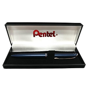 Bút Bi Kim Loại Nắp Vặn Cao Cấp Energel Thân Xanh Mực Xanh - Pentel Bl2007C-C