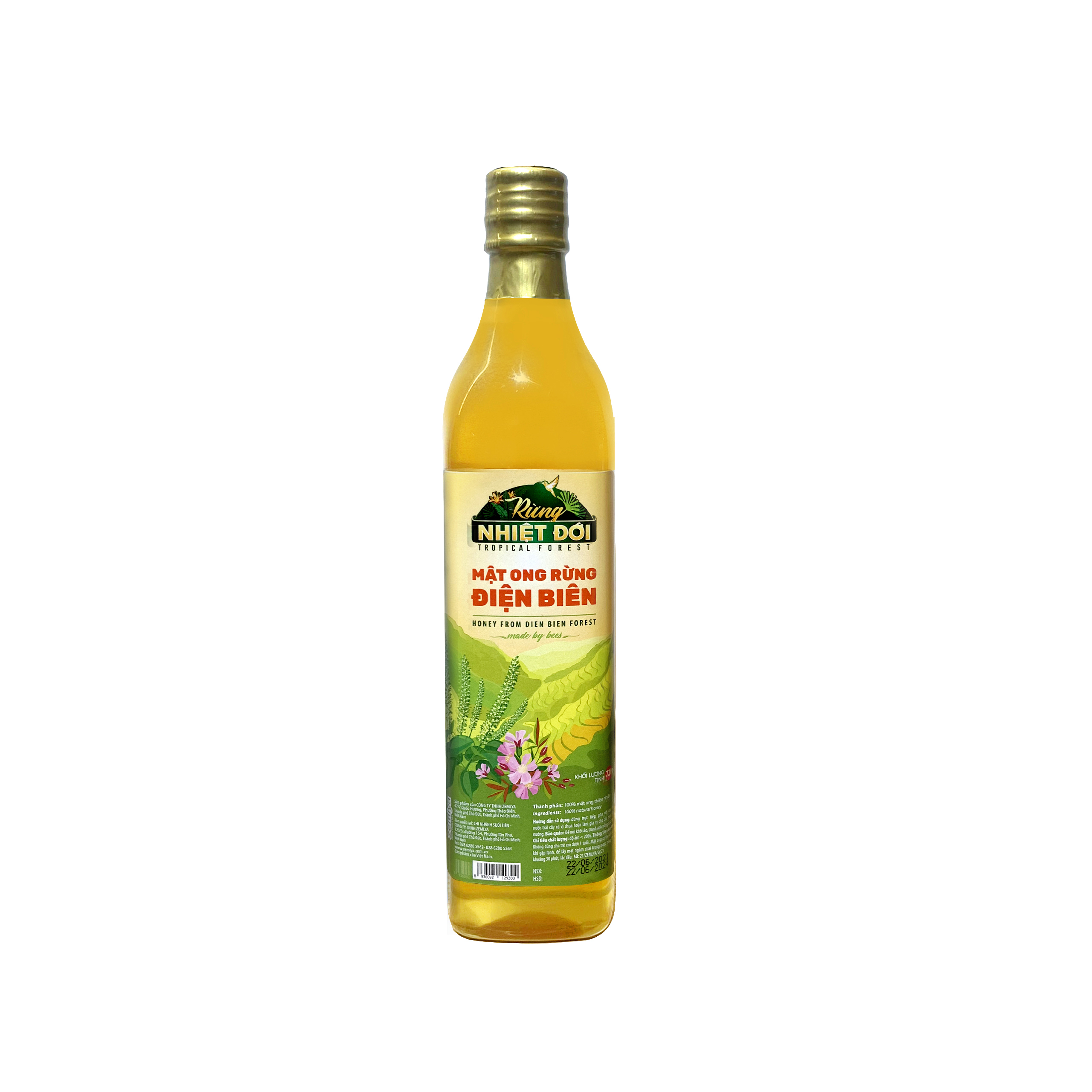 Combo Mua 3 chai Mật ong nguyên chất Rừng Điện Biên 720g tặng 1 chai Mật ong nguyên chất Rừng Nhiệt Đới 700g