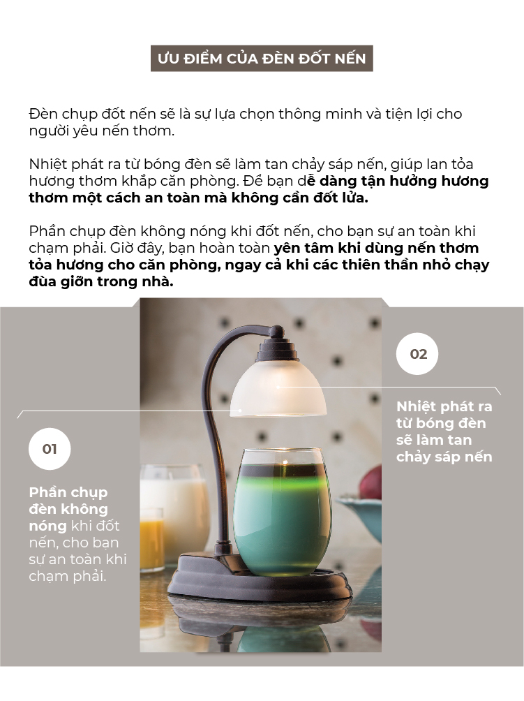 Đèn chụp đốt nến Aurora Goose Creek - Black