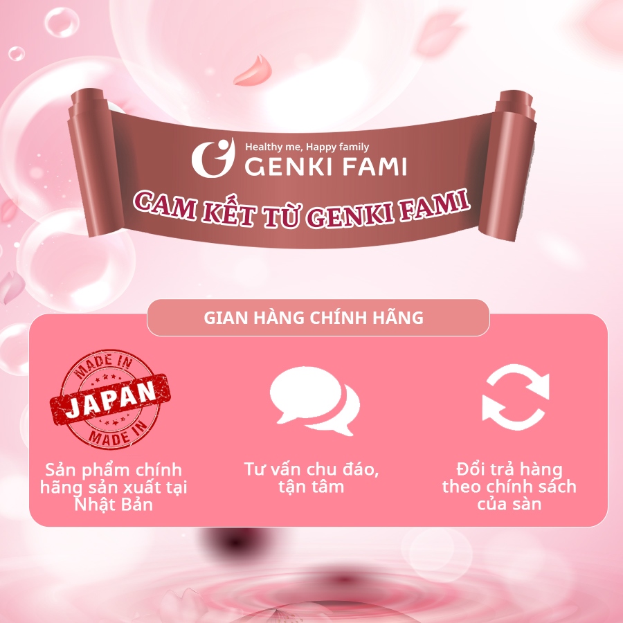 Viên Uống Trắng Da Mờ Sạm Nám Từ Thiên Nhiên Shiro Hada Genki Fami Nhật Bản Hộp 90 Viên