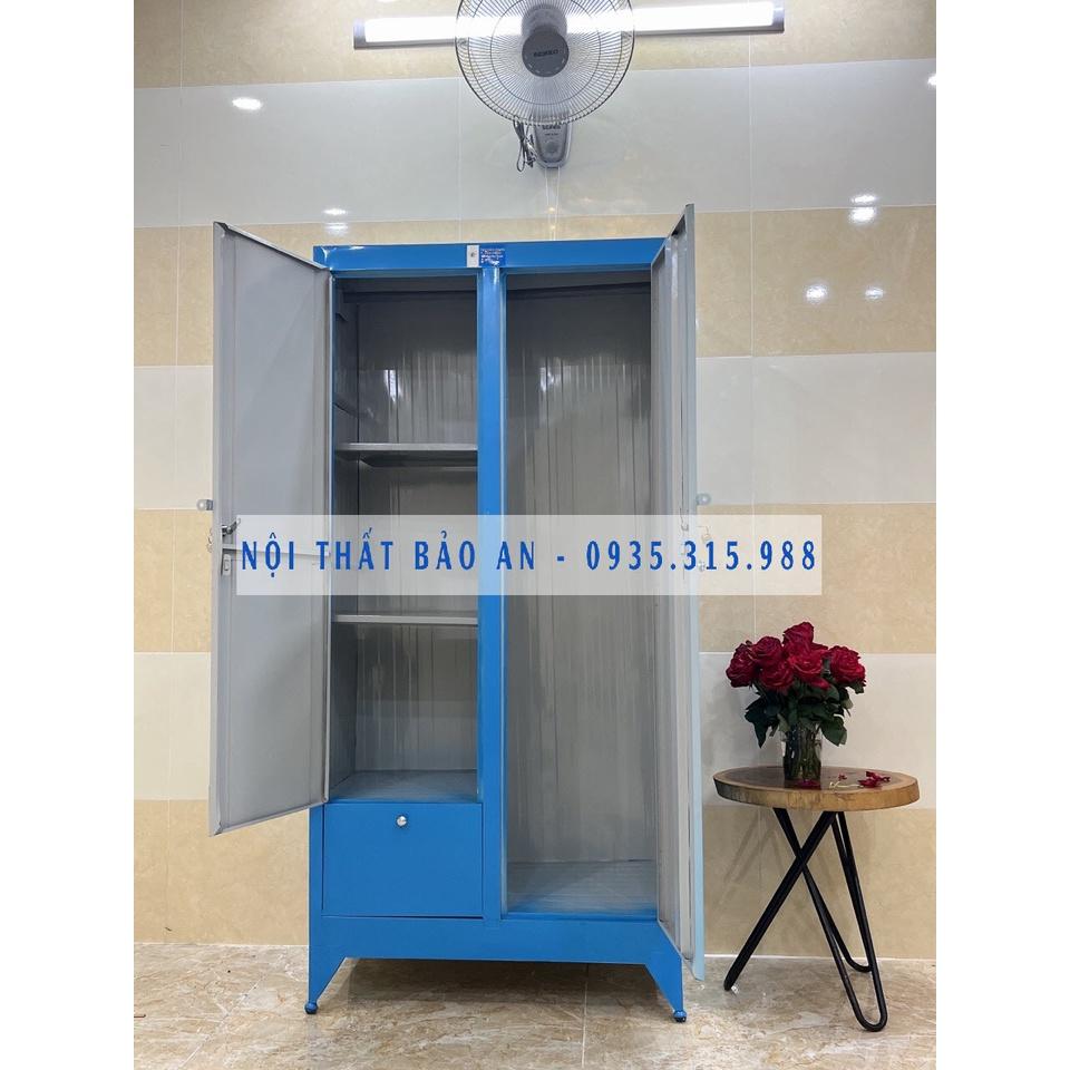 Tủ sắt quần cao 1m8 ngang 90cm màu tím - TSDT12