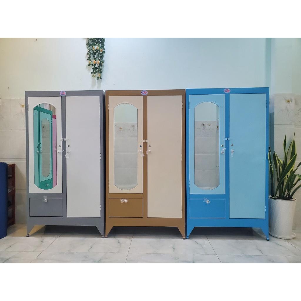 Tủ sắt quần áo cao 1m6 ngang 90cm – TSDT13