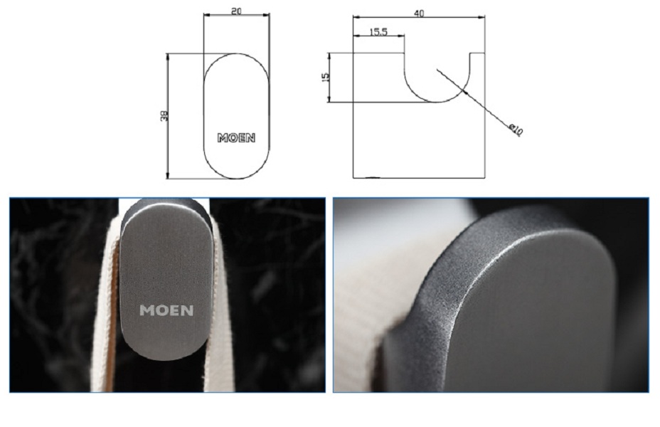 Móc treo áo đơn Moen