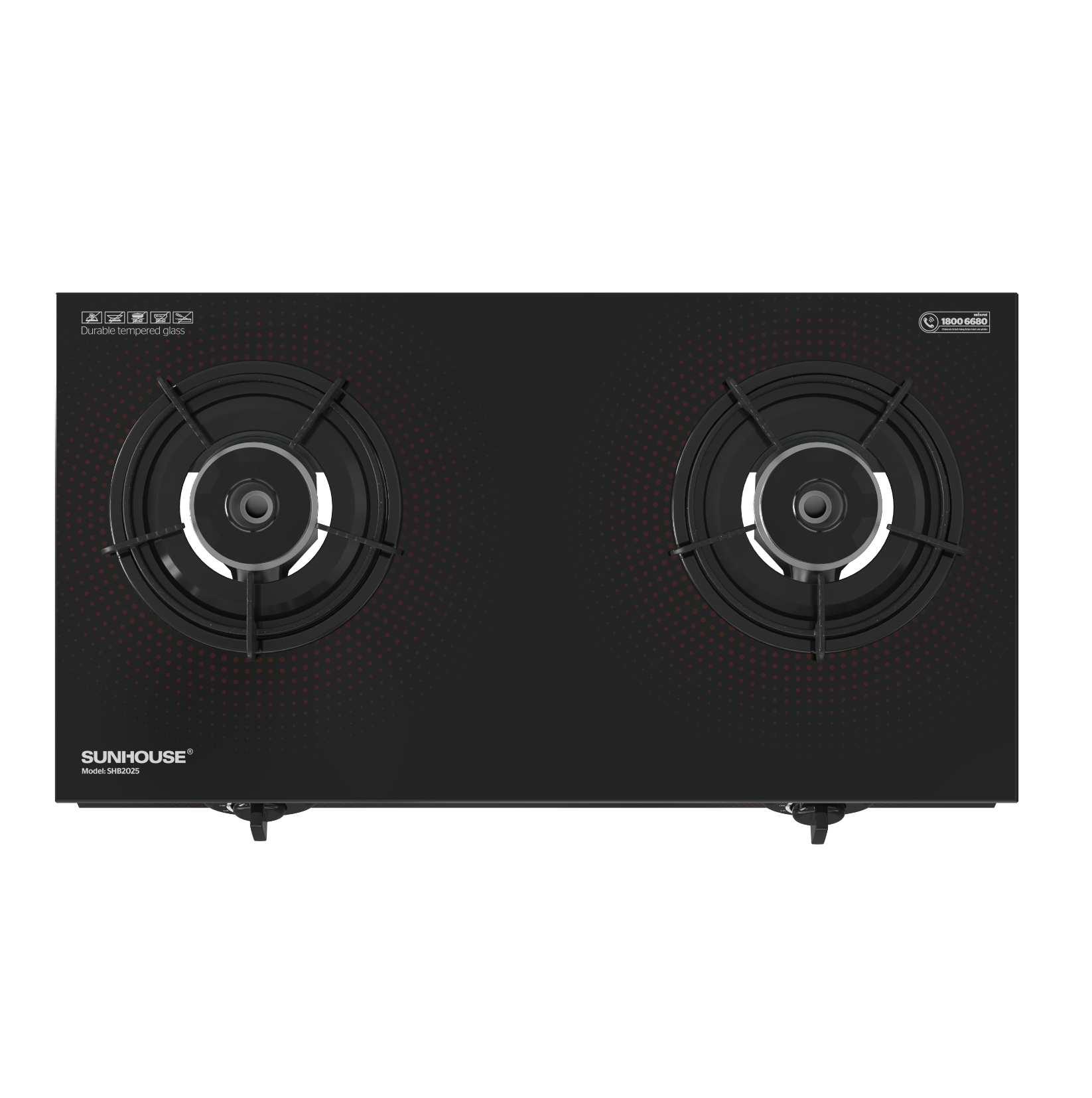 BẾP GAS DƯƠNG KÍNH SUNHOUSE SHB2025 - Hàng Chính Hãng