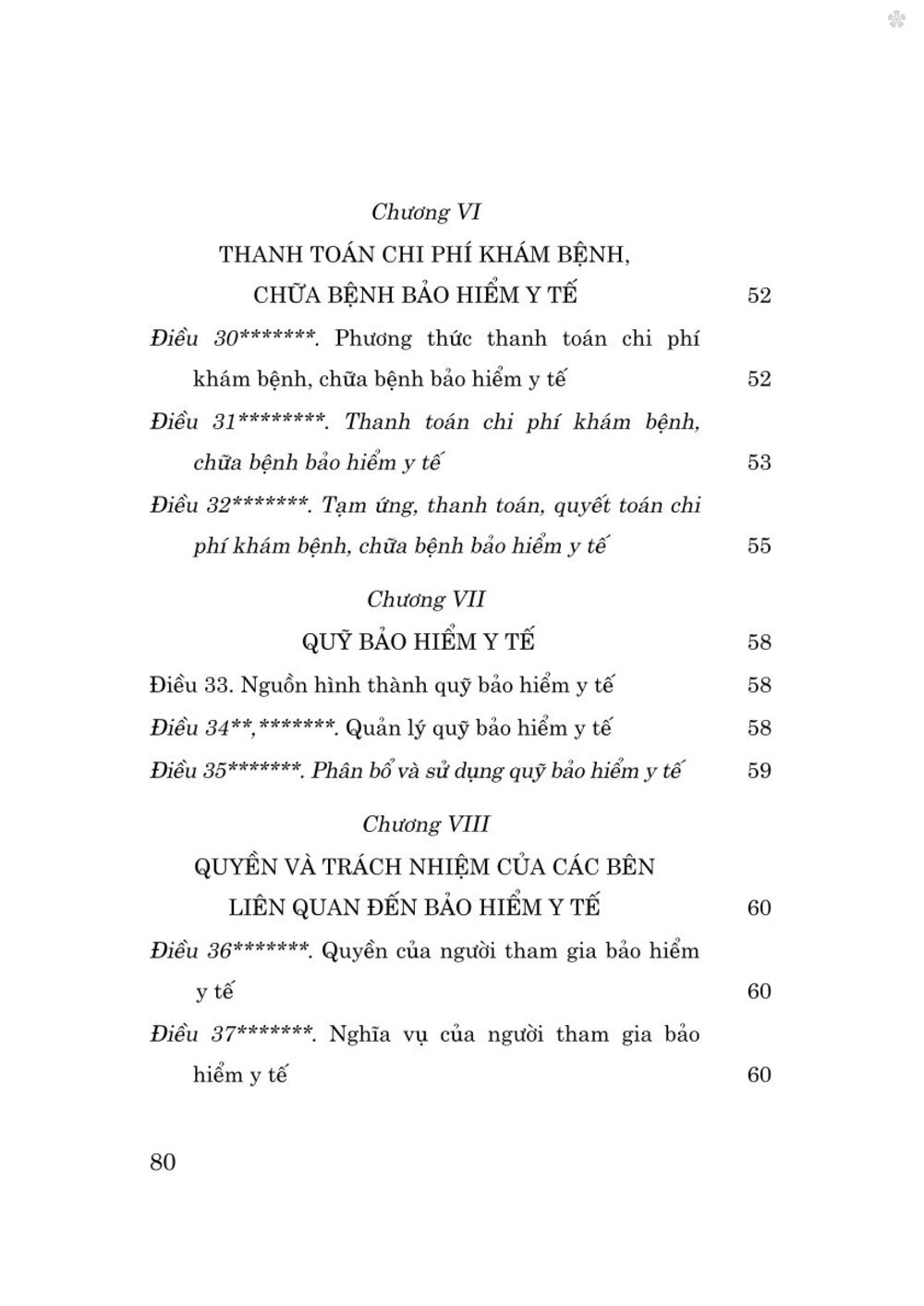 Luật bảo hiểm y tế năm 2008 (sửa đổi, bổ sung năm 2013, 2014, 2015, 2018, 2020, 2024) bản in 2025