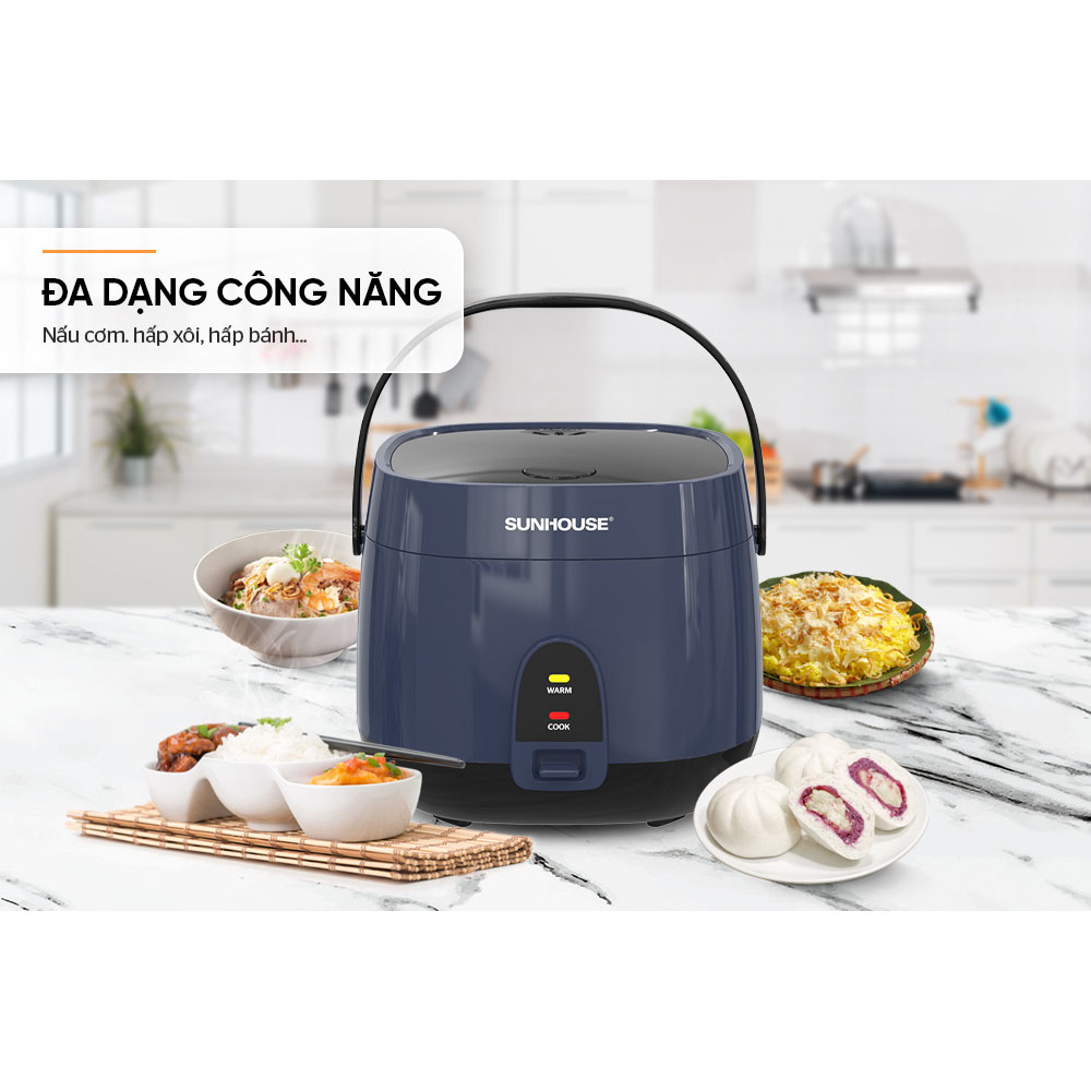 Nồi cơm điện Sunhouse SHD8611N 1.8 Lít - Hàng chính hãng