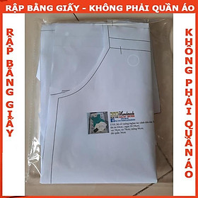 Rập giấy A0 đầm tay dài thắt nơ cổ mã 1283 (BẢN VẼ)