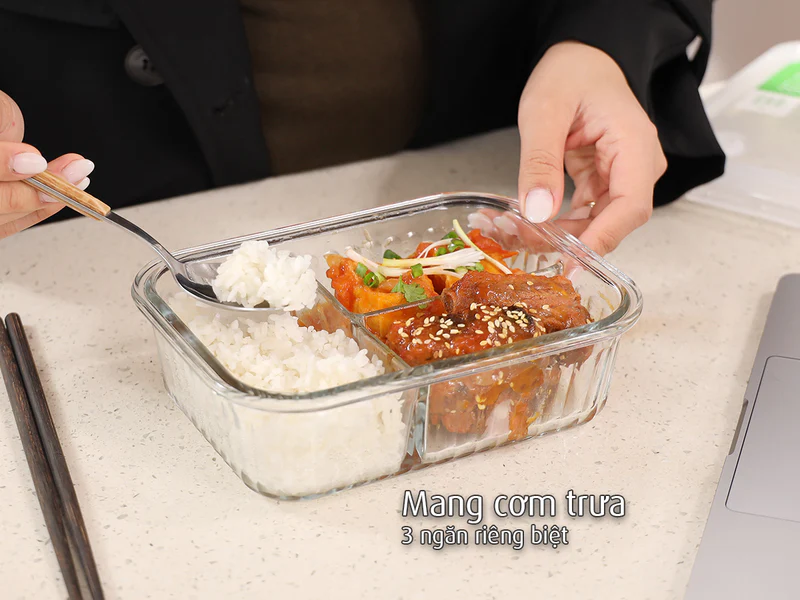 Bộ hộp thuỷ tinh 12 món bảo quản, đựng thực phẩm Neoflam Hàn Quốc - Wavelock, Dùng bảo quản, nướng, hâm nóng thực phẩm