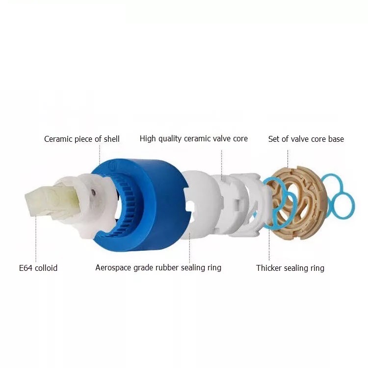 Vòi Rửa Mặt Thân Thấp kiểu vuông nóng lạnh Inox 304 SUS304 - GROVES GRV 304V
